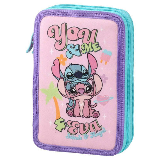 Picture of STITCH 3 ZIP FULL PENCIL CASE
